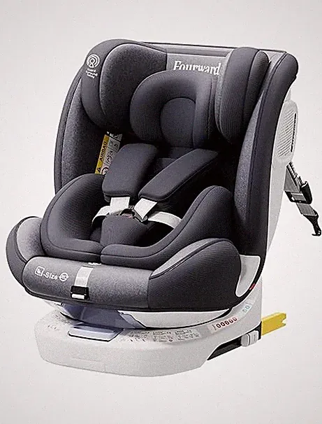 Fourward Autositz Kindersitz 360°drehbar mit ISOFIX und Ruheposition, 40-150 cm