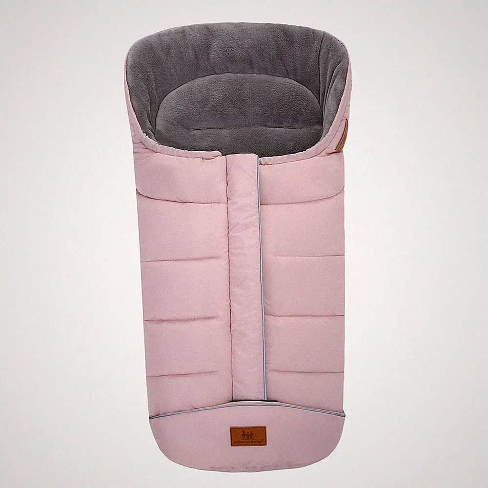 Fußsack für Kinderwagen Buggy Winter Baby 102x54 cm Rosa Reißverschluss