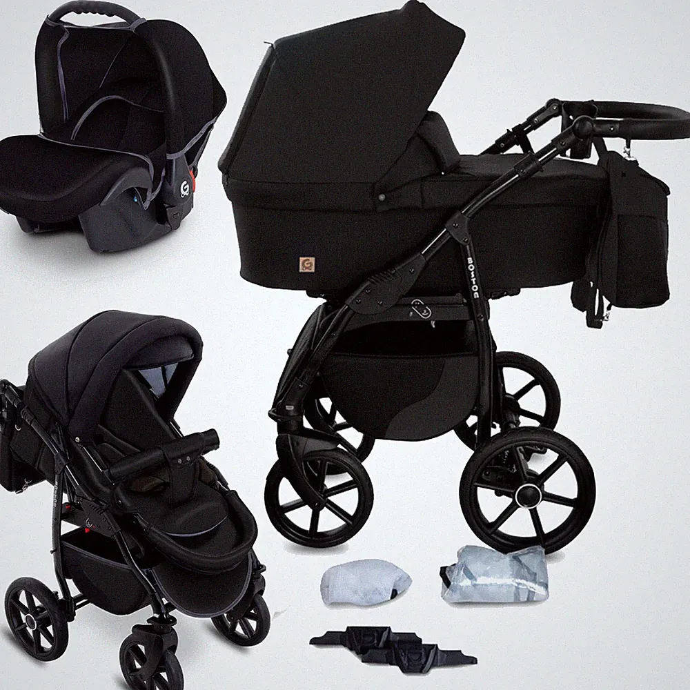 GaGaDumi Boston Kinderwagen 3 in 1 Komplettset mit Autositz Kombikinderwagen