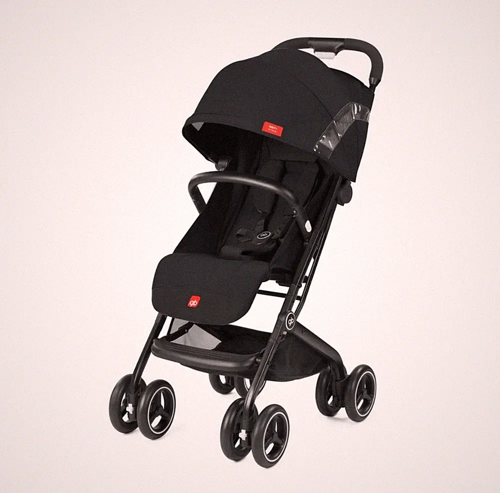 GB Gold Buggy Kinderwagen 0-15 kg »Qbit+ All-Terrain« 3-in-1 Reisesystem schwarz