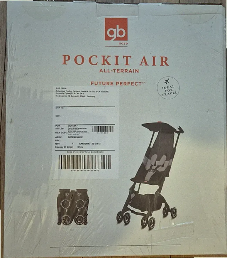 gb Gold Buggy Pockit Air All Terrain, Ultrakompakt, 0-22 kg, 0-4 Jahre NEU OVP✅