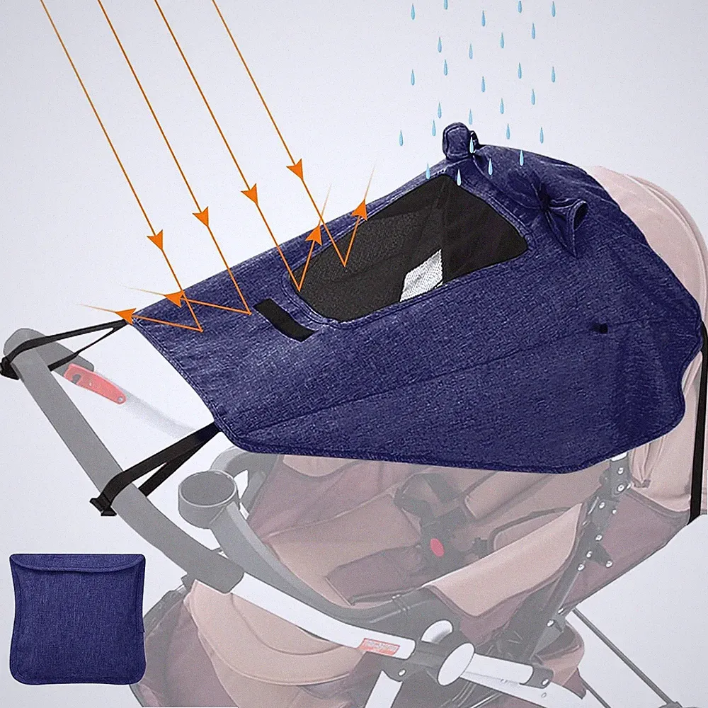 sonnensegel kinderwagen blau