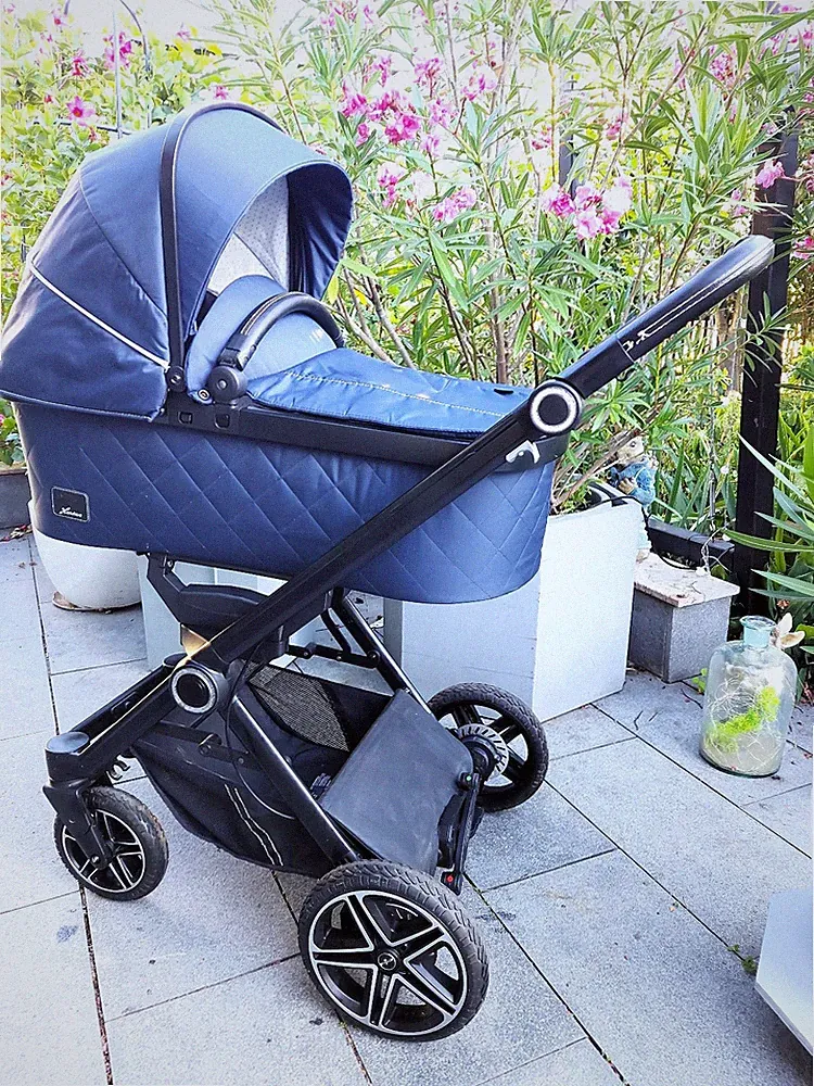 ❤️ Gerein/ gepr. Kinderwagen Hartan VIVA GTR Falttasche Handbremse