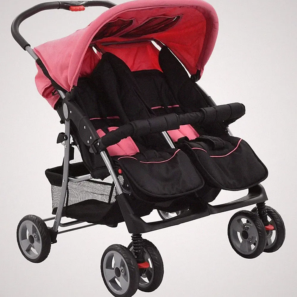 Geschwisterwagen Kinderwagen Buggy Kinder Baby Zwillingskinderwagen Babywagen