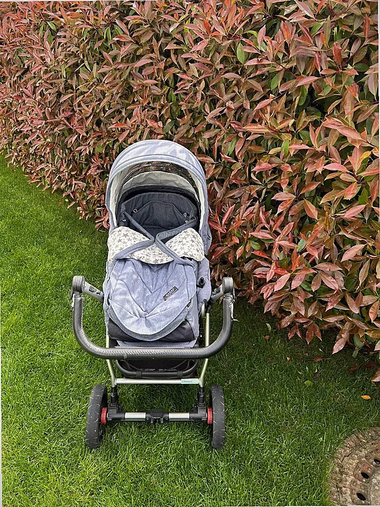 Gesslein F4 Kinderwagen Jeansblau mit SOFTTRAGETASCHE und inkl. Zubehör