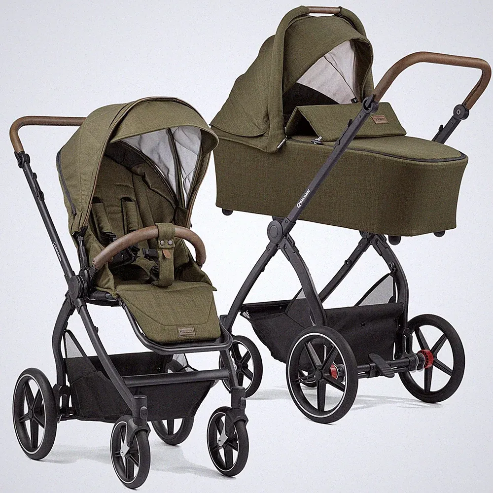 Gesslein FX4 Style Kinderwagen Set mit Babywanne moos 389389 NEU