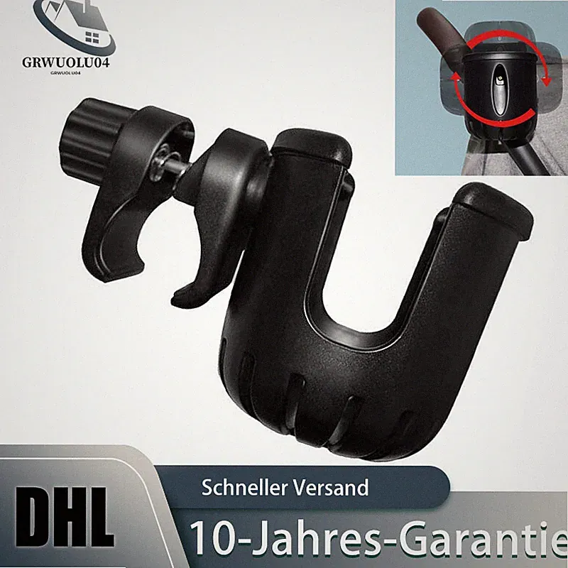Getränkehalter für Kinderwagen Buggy Zubehör Becherhalter Kaffeehalter Rollator