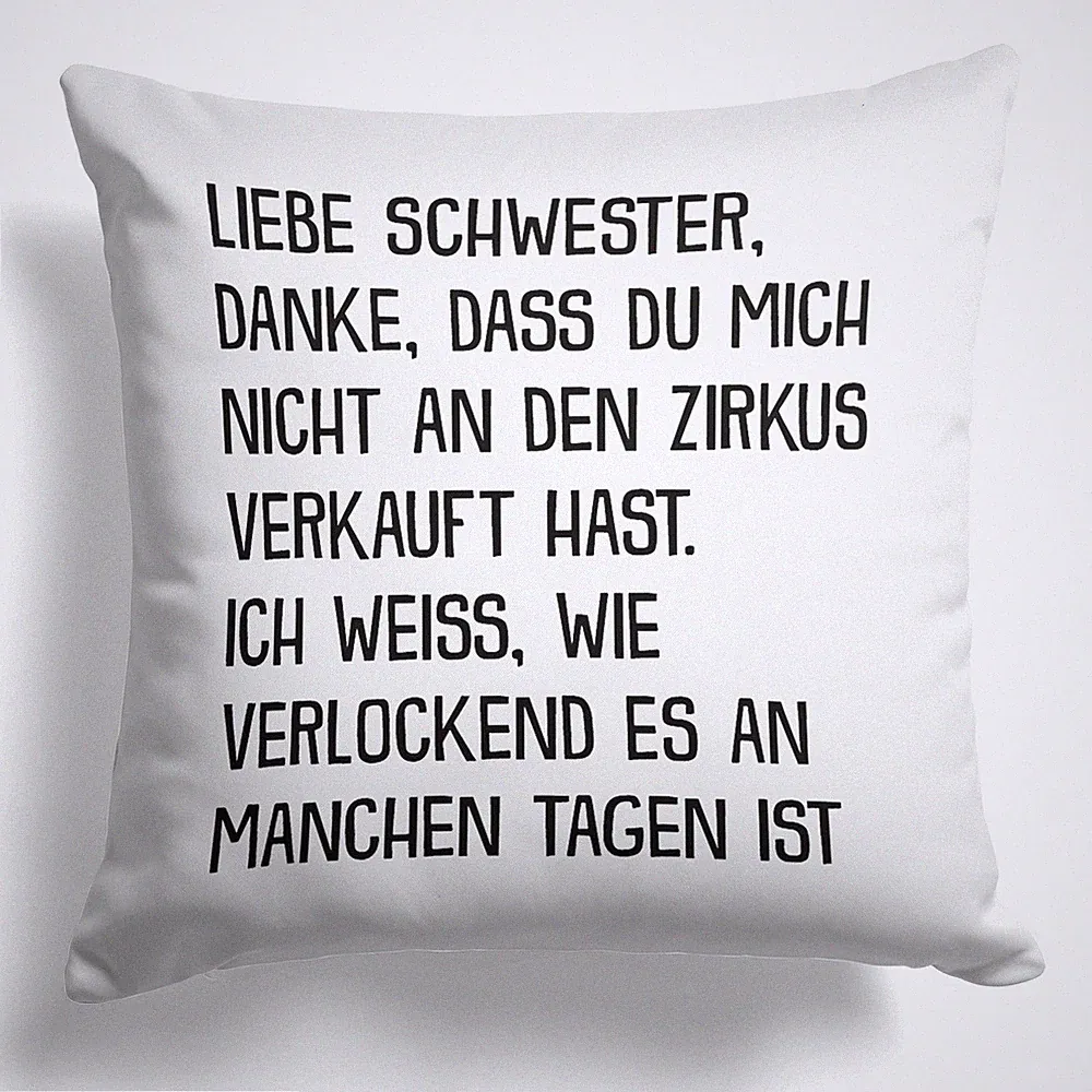 Grosse Schwester Geschenk Geburtstag Weihnachten Geschwister Deko Kissen Mädchen