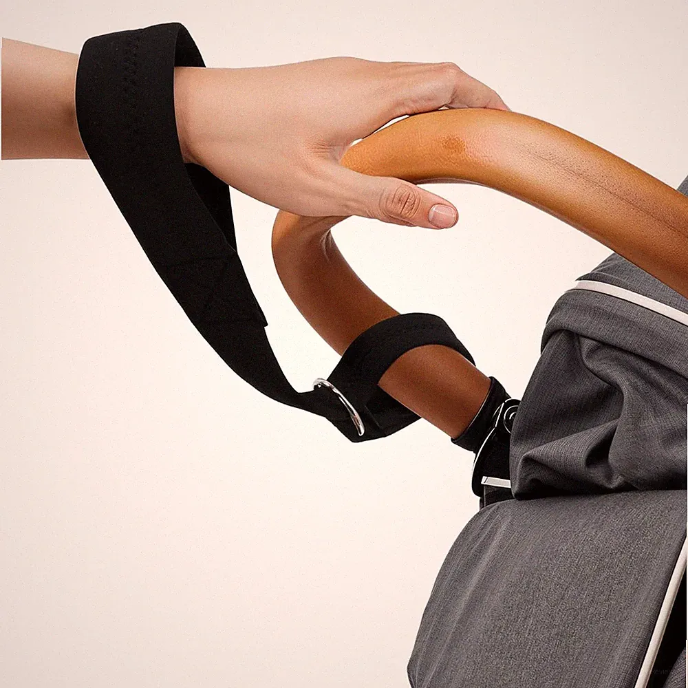 Handschlaufe Kinderwagengurt, Verstellbare Kinderwagen Handgelenkschlaufe Schwar