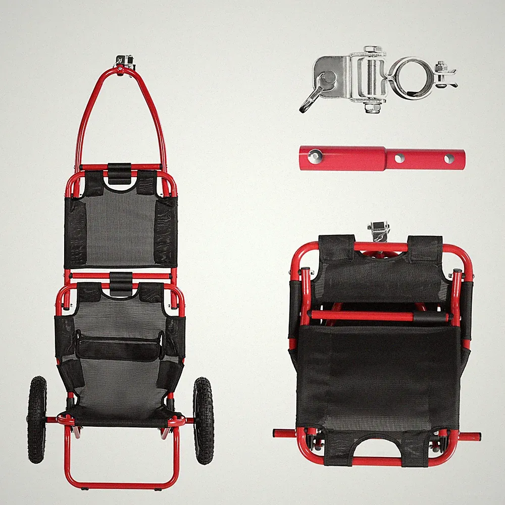 Handwagen, leicht zusammenklappbar, Fahrradanhänger, Tragfähigkeit 20 kg