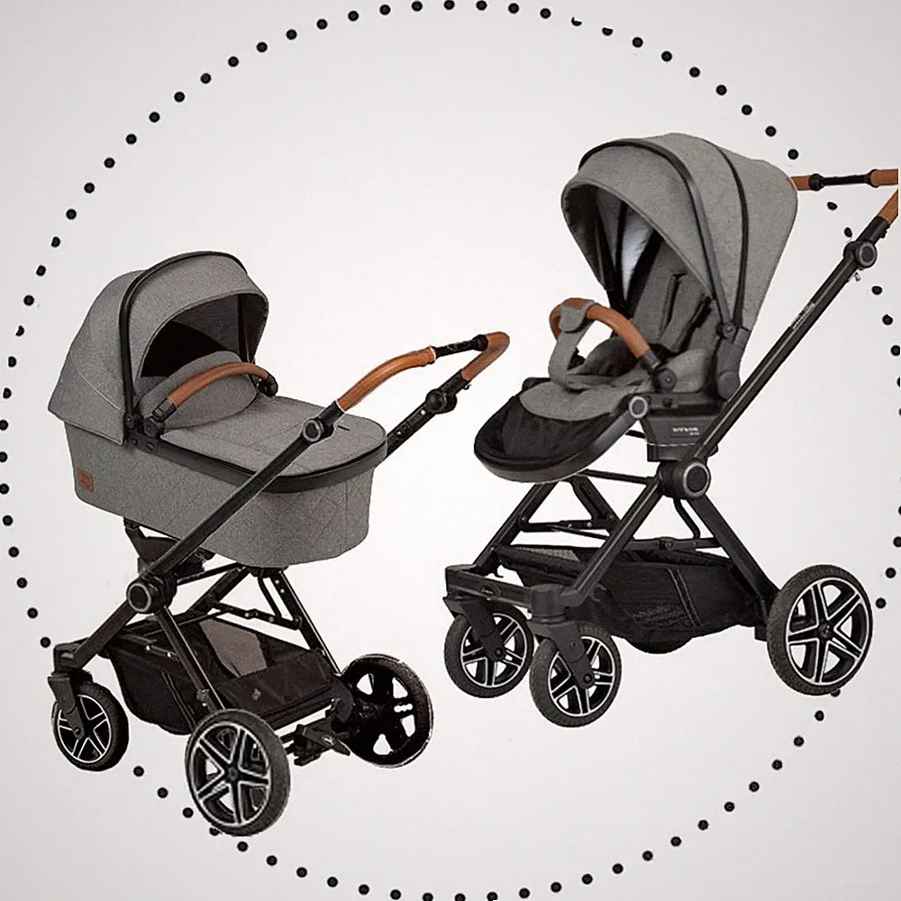 Hartan Kinderwagen Buggy 2-in-1 VIVA GTR HB Grau Kombi Kinderwagen