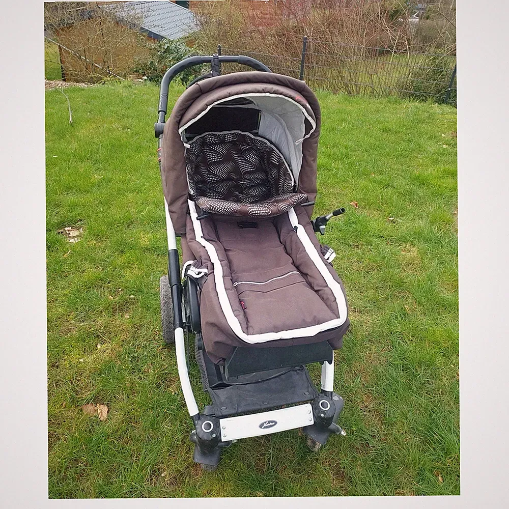 Hartan Kombikinderwagen & Sportwagen Einsitzer faltbar braun mit Einkaufskorb