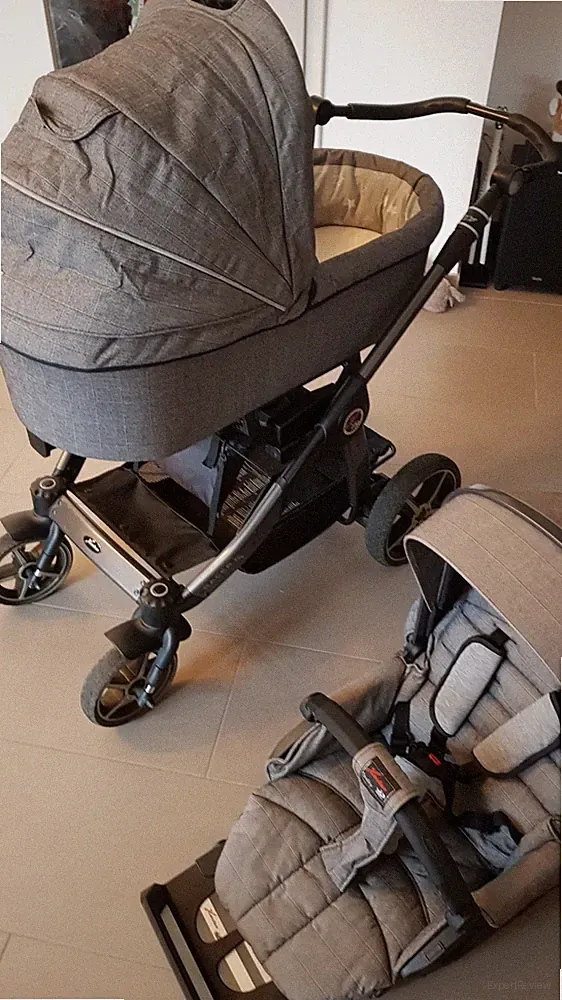 Hartan Racer GT Kinderwagen – Grey Star – inkl. Falttasche & Maxi-Cosi Adapter