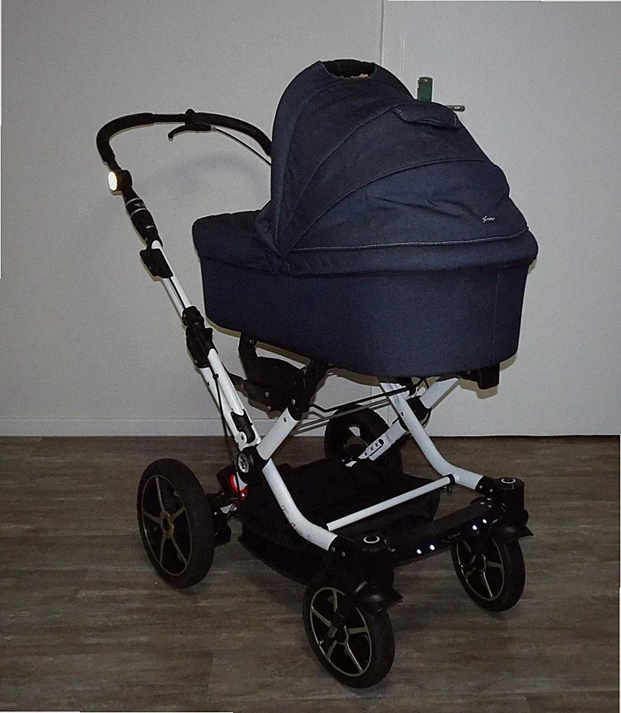 HARTAN TOPLINE S ♥ SCHÖNER KOMBIKINDERWAGEN MIT LED-BELEUCHTUNG ♥ TOP ERHALTEN