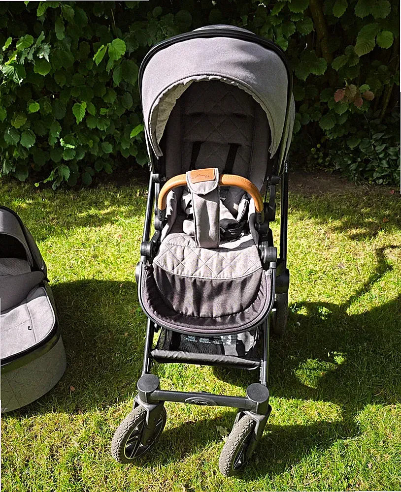 Hartan VIVA GTR 3in1 Kombikinderwagen grau/schwarz mit Babywanne, Luftreifen