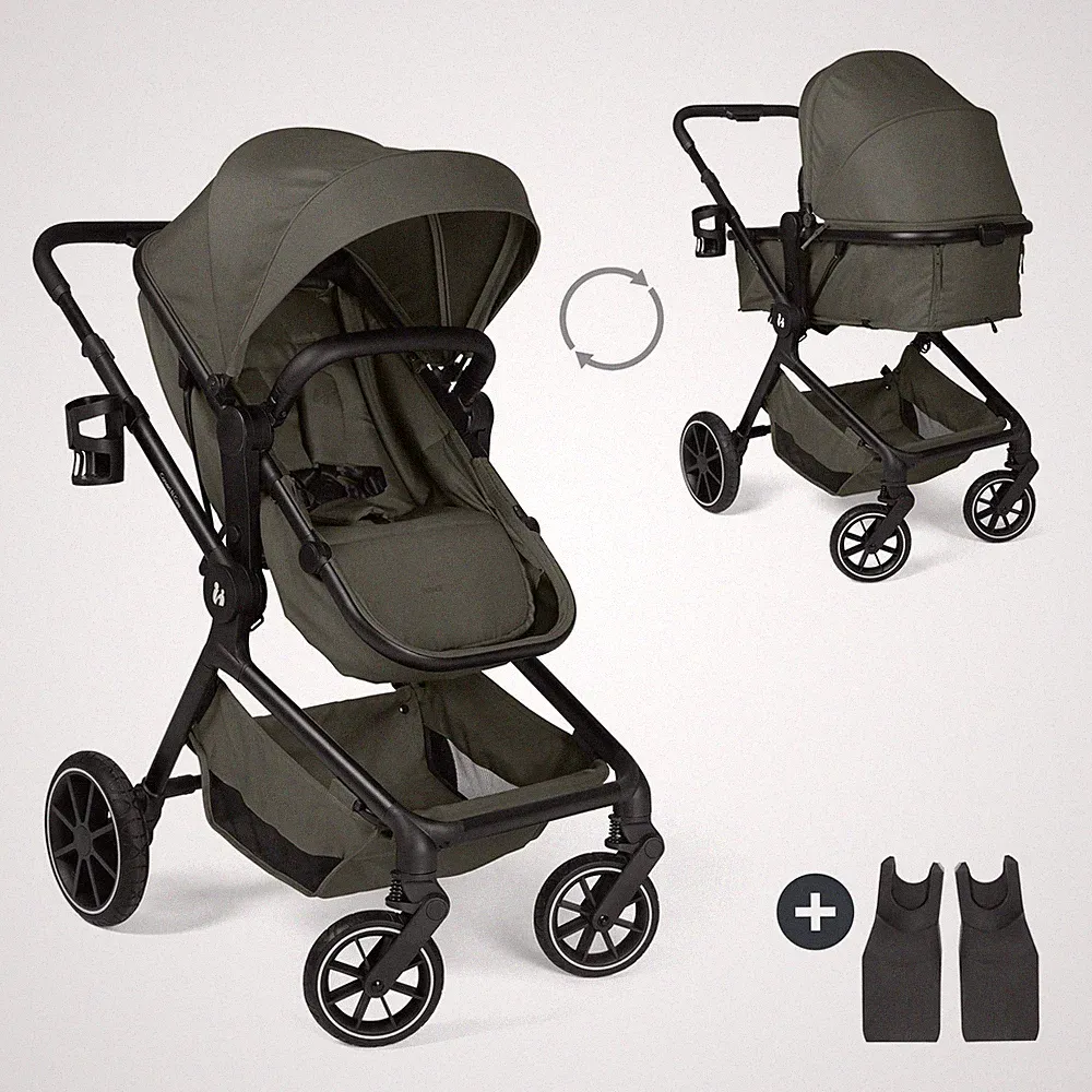 Hauck 2in1 Kombikinderwagen Convert N Care Olive TOP