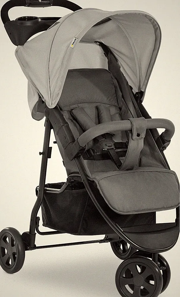 HAUCK Dreirad-Kinderwagen Citi Neo 3, grey mit schwenk- und feststellbarem Vorde