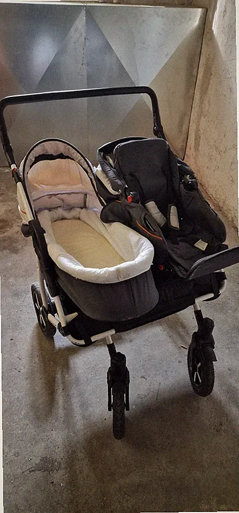 hauck Freerider Double Fun GZwillingskinderwagen Dorjaneschwisterwagen - Schwarz