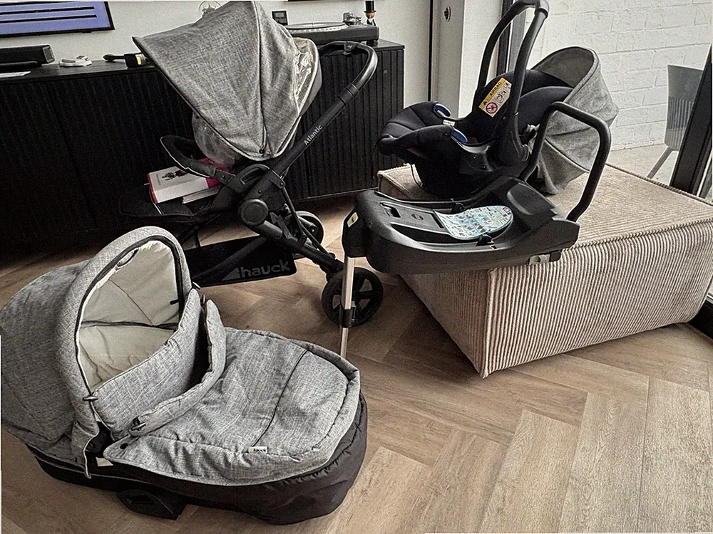 Hauck Kinderwagen Babyschale Inclusive Isofix Grau Set