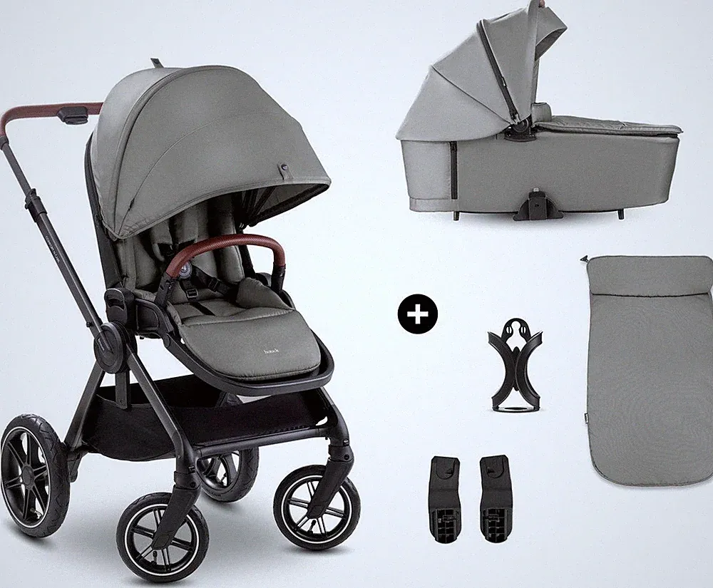 Hauck Kinderwagen Set Comfort N Care Air Set Dark Grey
