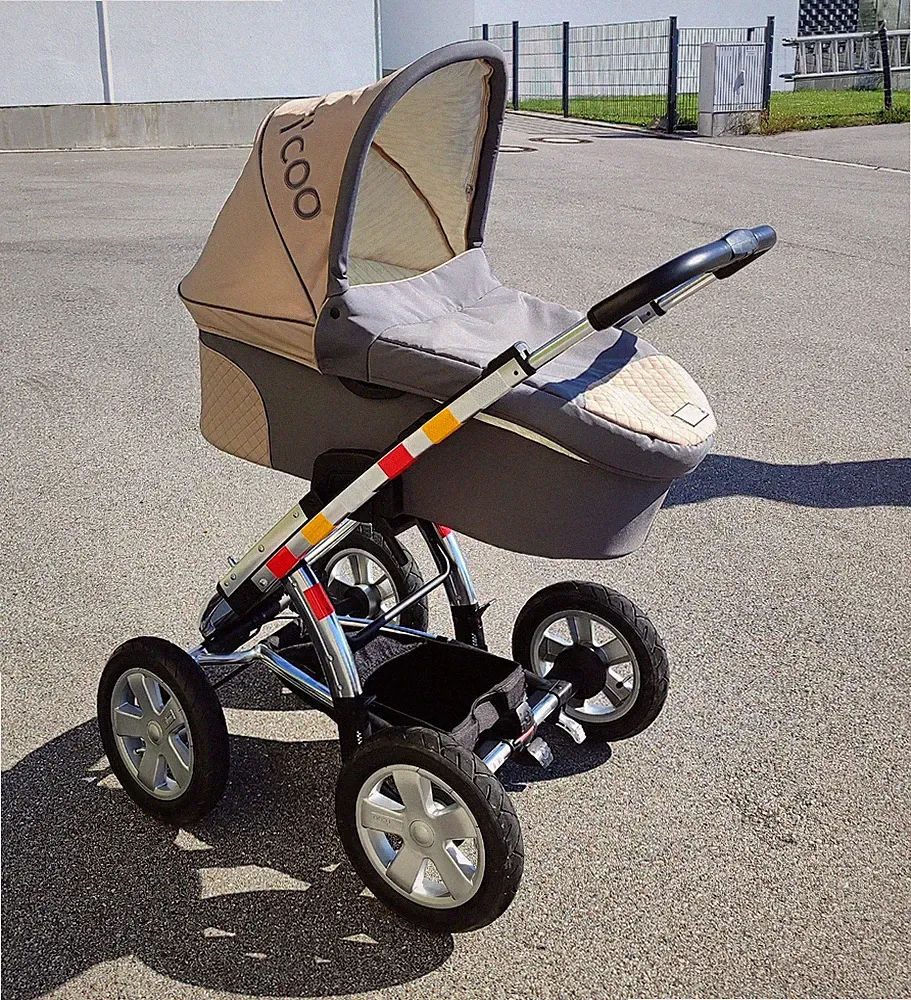 Hauck Kinderwagen Sportwagen i'coo Peak Air Coco Cocoon cacao SET Federung