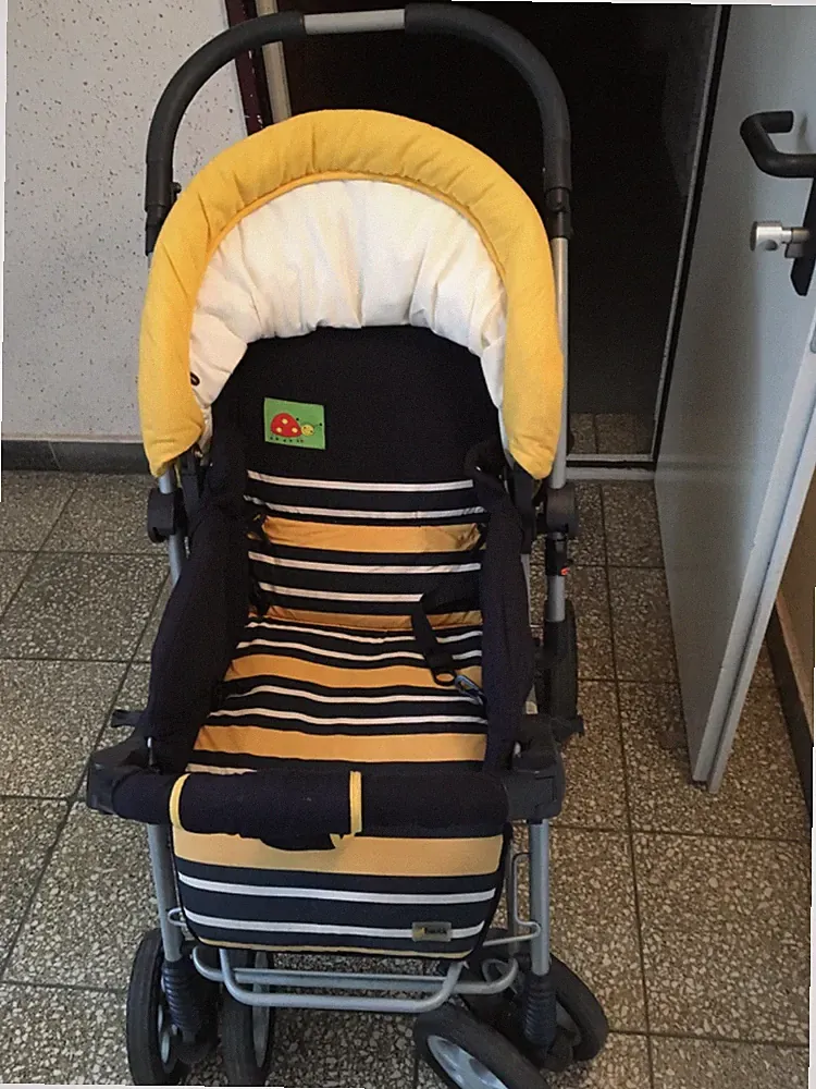 Hauck Kombikinderwagen gelb-schwarz mit Tragetasche