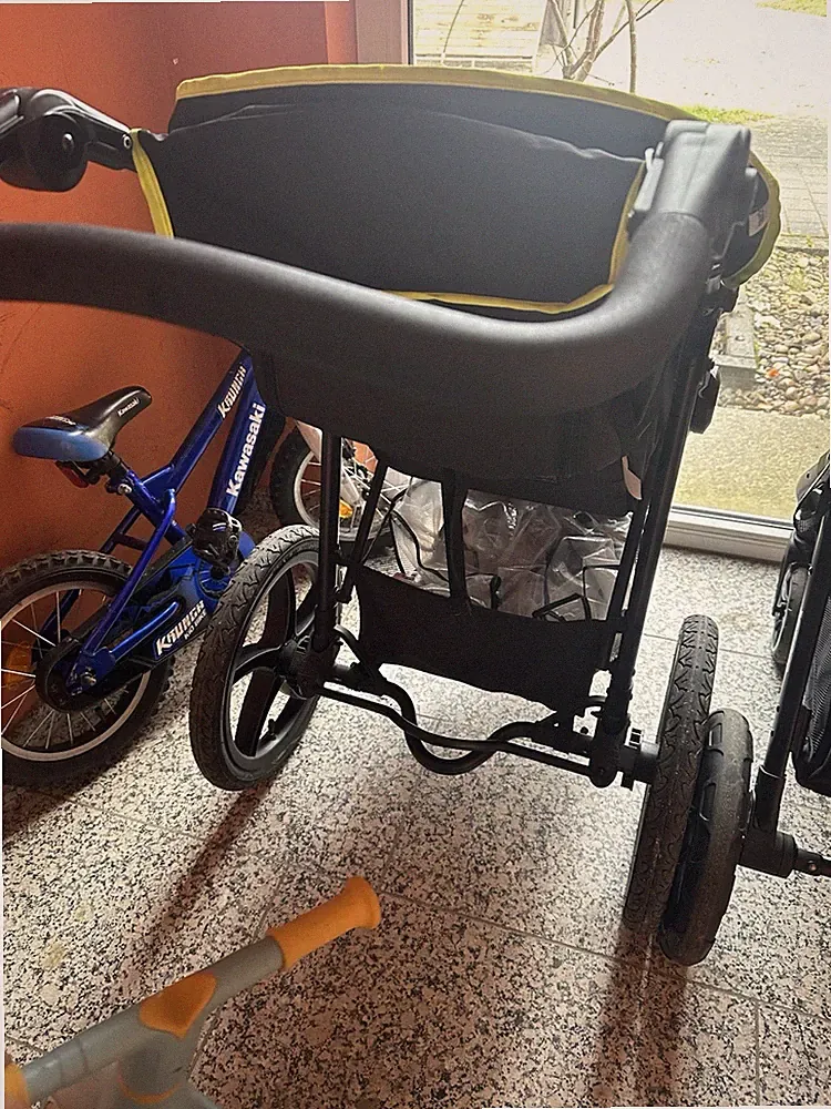 Hauck Runner Dreirad-Kinderwagen - Black/Neon Yellow