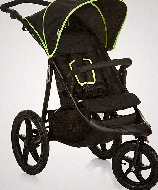 HAUCK RUNNER SPORTKINDERWAGEN JOGGER BIS 25KG BLACK NEON LUFTRÄDER