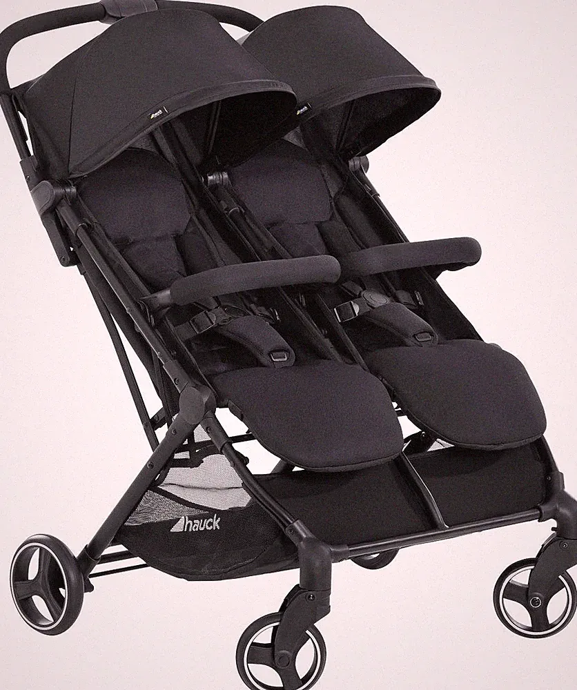 Hauck Zwillings Geschwister Wagen Buggy SWIFT X DUO schwarz 75,5x102x84 cm