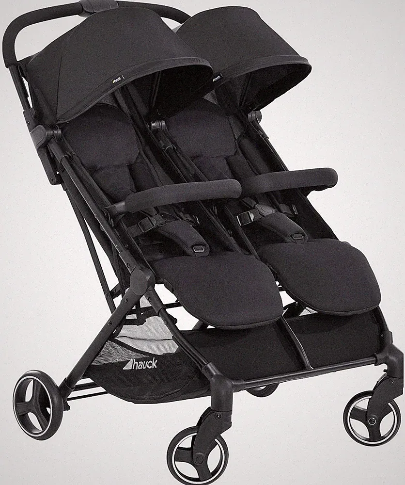 HAUCK Zwillingsbuggy Swift X Duo, black extrem schmal