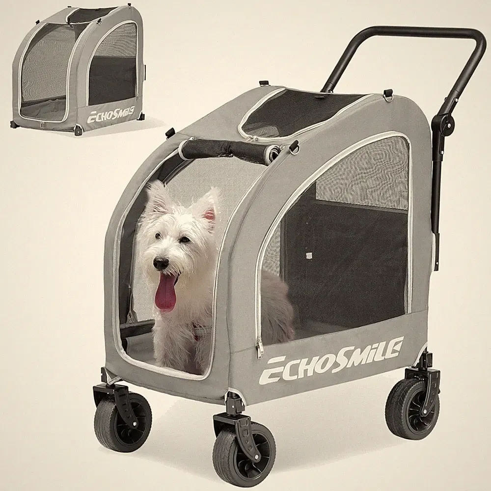 Hundebuggy Hundewagen Kinderwagen Haustierwagen Geländewagen Klappbar