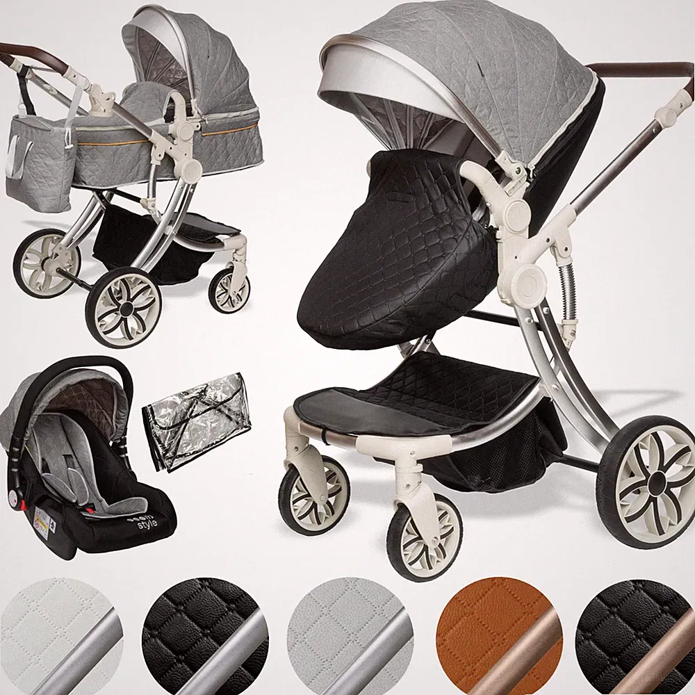 ib style®JUMA 3in1 Kombi Kinderwagen Buggy inkl. Babyschale Autositz Sportwagen