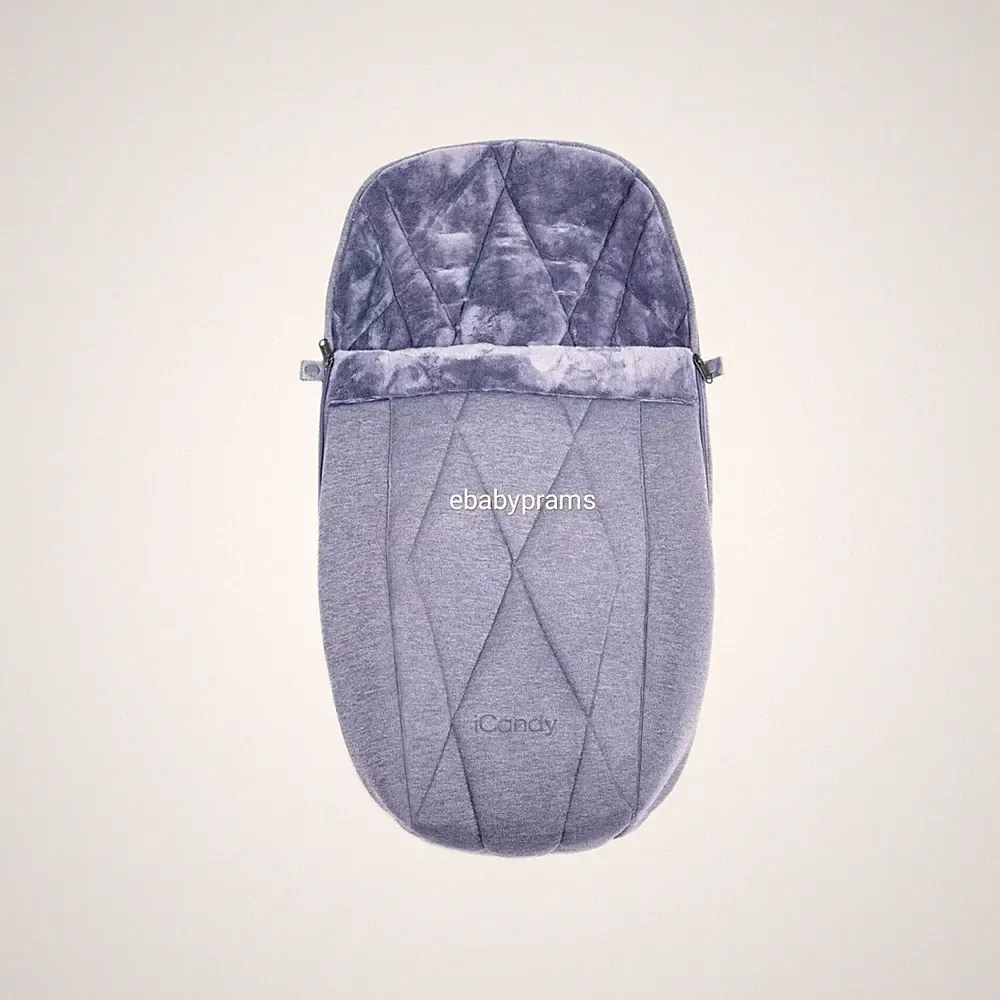 iCandy Orange Duopod Kinderwagen Fußsack blau nebelmeliert