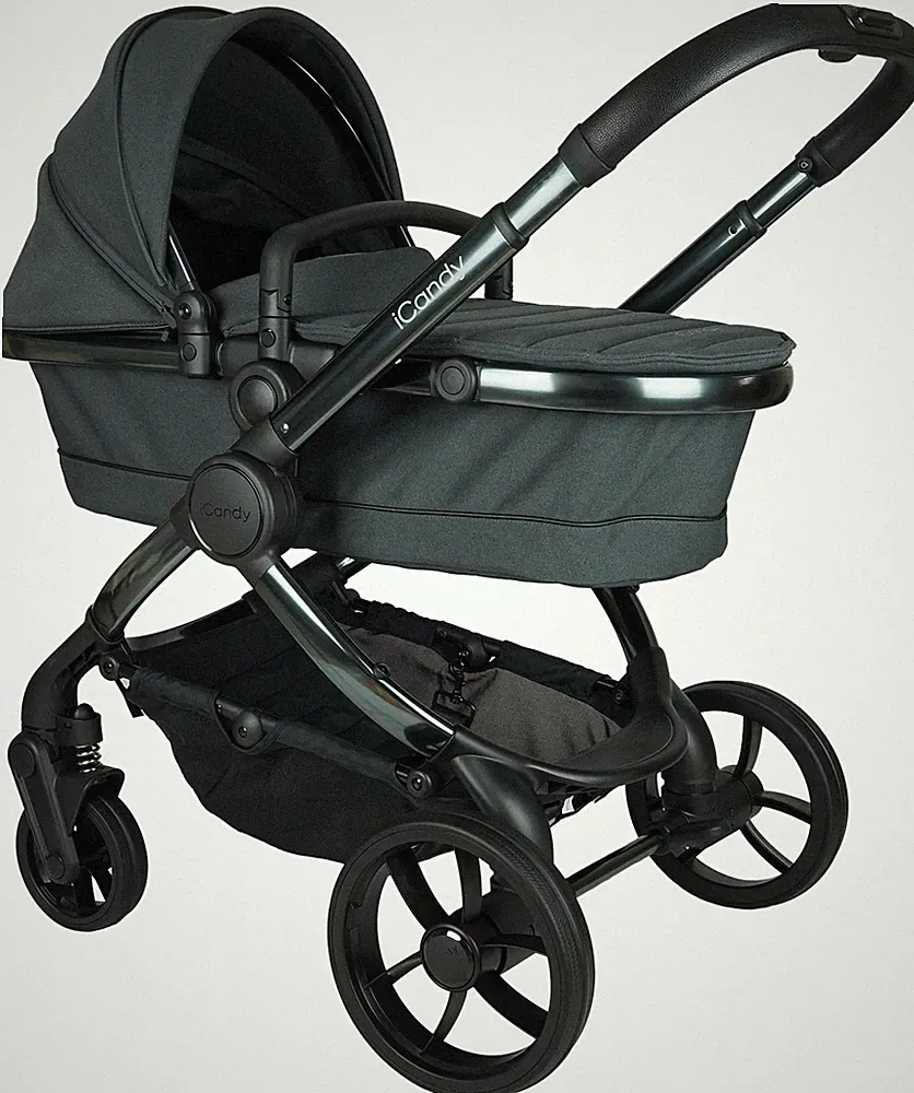 iCandy Peach 7 Einzelkinderwagen Kinderbuggy Babywanne Phantom Dark Grey Neu