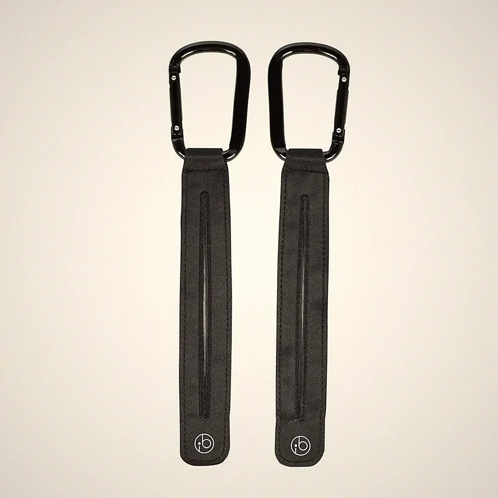 Ickle Bubba Kinderwagenclips Paar - Schwarz