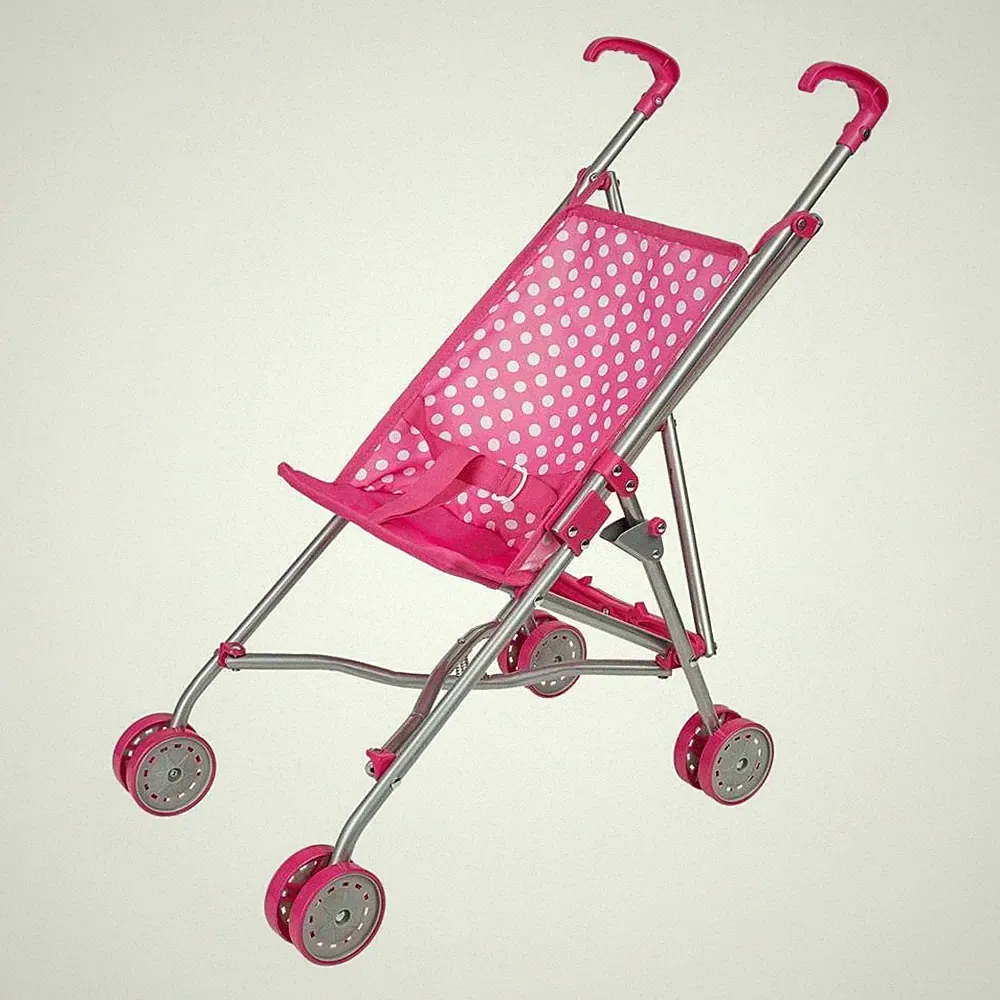 Idena Puppenbuggy pink Puppenkarre Sportwagen Stroller Rosa Kinderwagen Mädchen