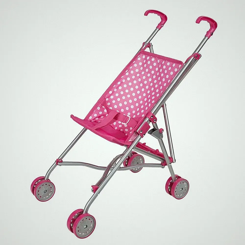 Idena Puppenbuggy pink Puppenkarre Sportwagen Stroller Rosa Kinderwagen Mädchen