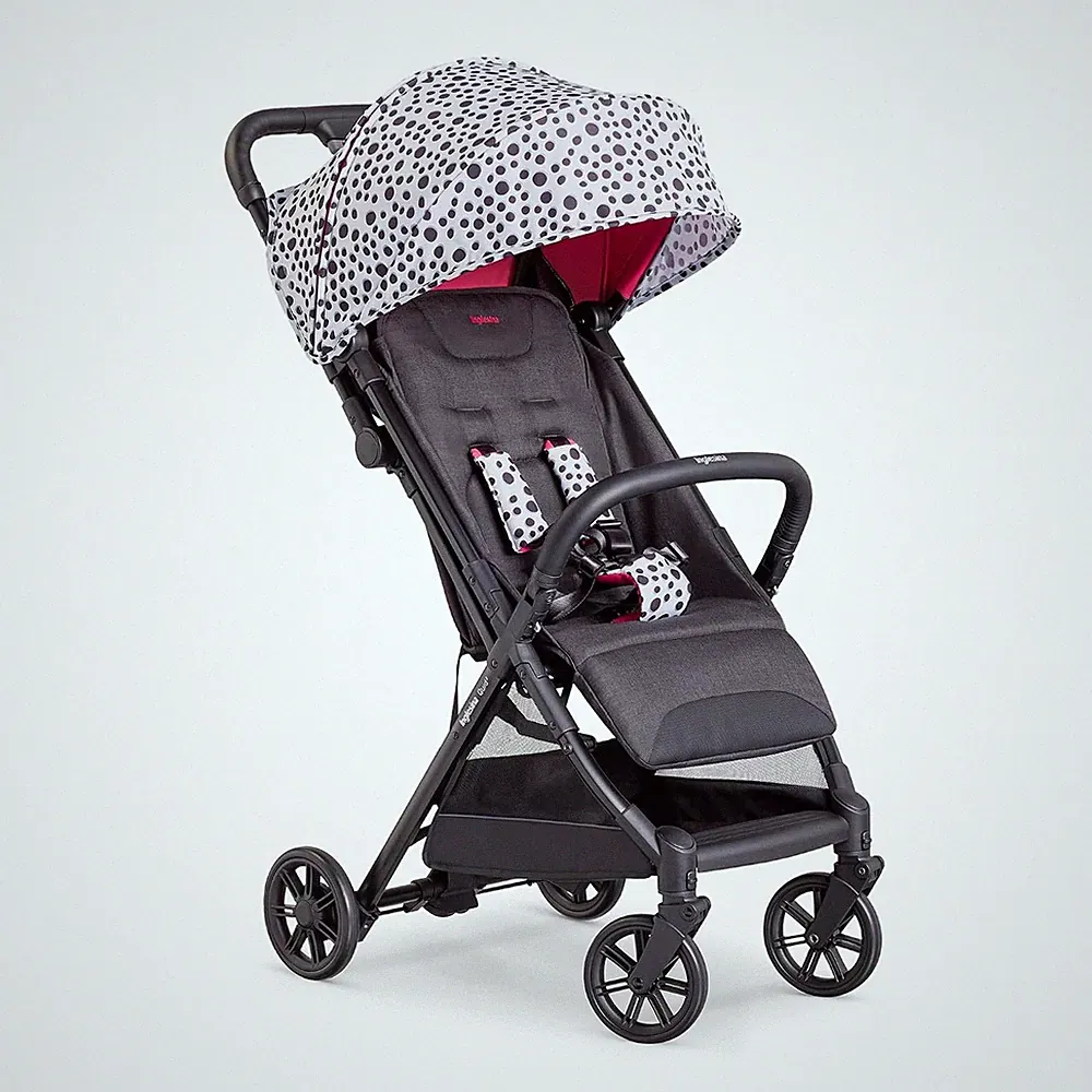 Inglesina Quid² Polka Dots White Kinderwagen, leicht, bis 22 kg, kompakt und lei