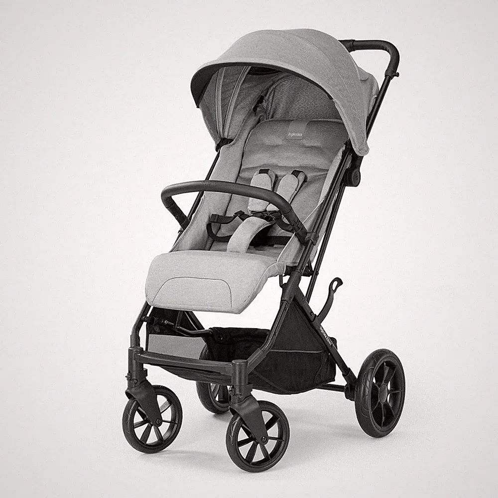 Inglesina Zenit Kompakter Kinderwagen, Grau, Hervorragende Leistung, Bequem, bis