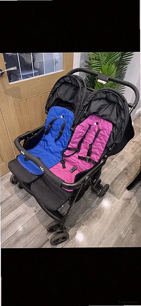 Joie Aire Doppelkinderwagen Zwilling pink/blau