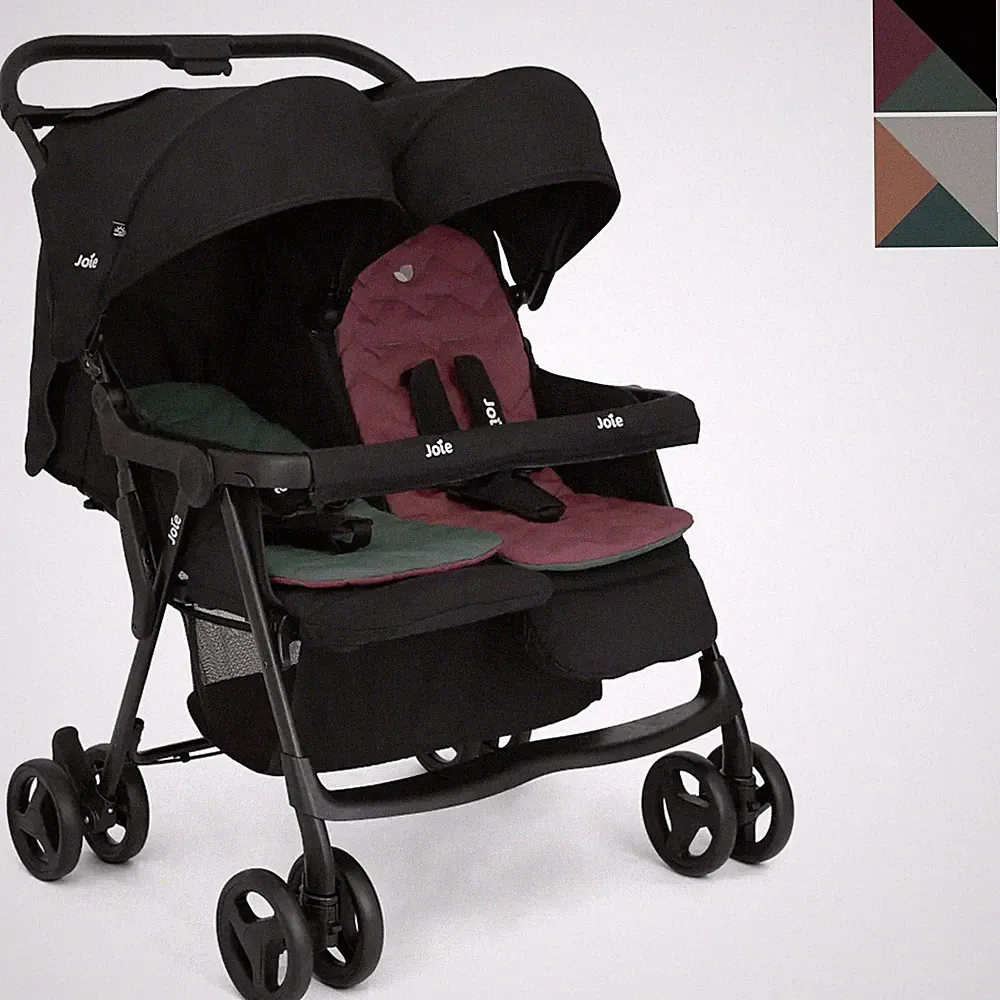 Joie Aire Twin Zwillingsbuggy inkl. Regenverdeck