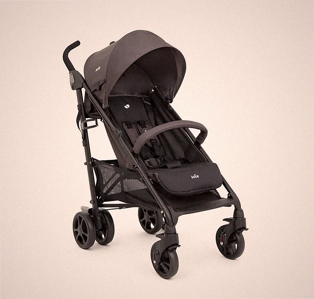 Joie Brisk LX Kinderwagen-Ember Kinderwagen mit Regenschutz und Fußsack