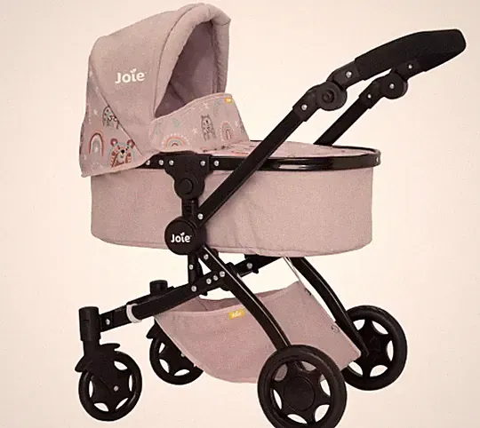 🍼 Joie Junior Chrom 3-in-1 Puppenwagen - umbaubarer Baby Puppenwagen 4 Puppen
