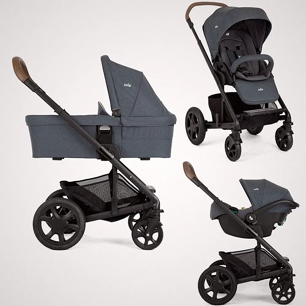 Joie Kinderwagen 3-in-1 Chrome DLX Moonlight grau Neu OVP