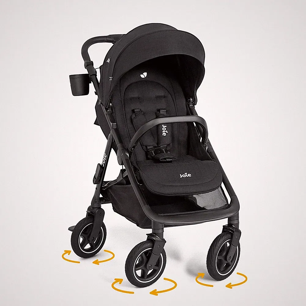 Joie Mydrift City Sportwagen Buggy Kinderwagen 360 Grad Räder Raven