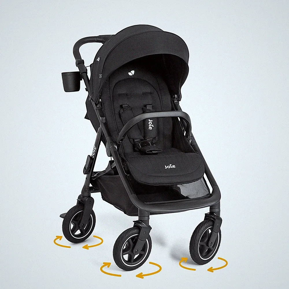 Joie Mydrift City Sportwagen Buggy Kinderwagen 360 Grad Räder Raven TOP