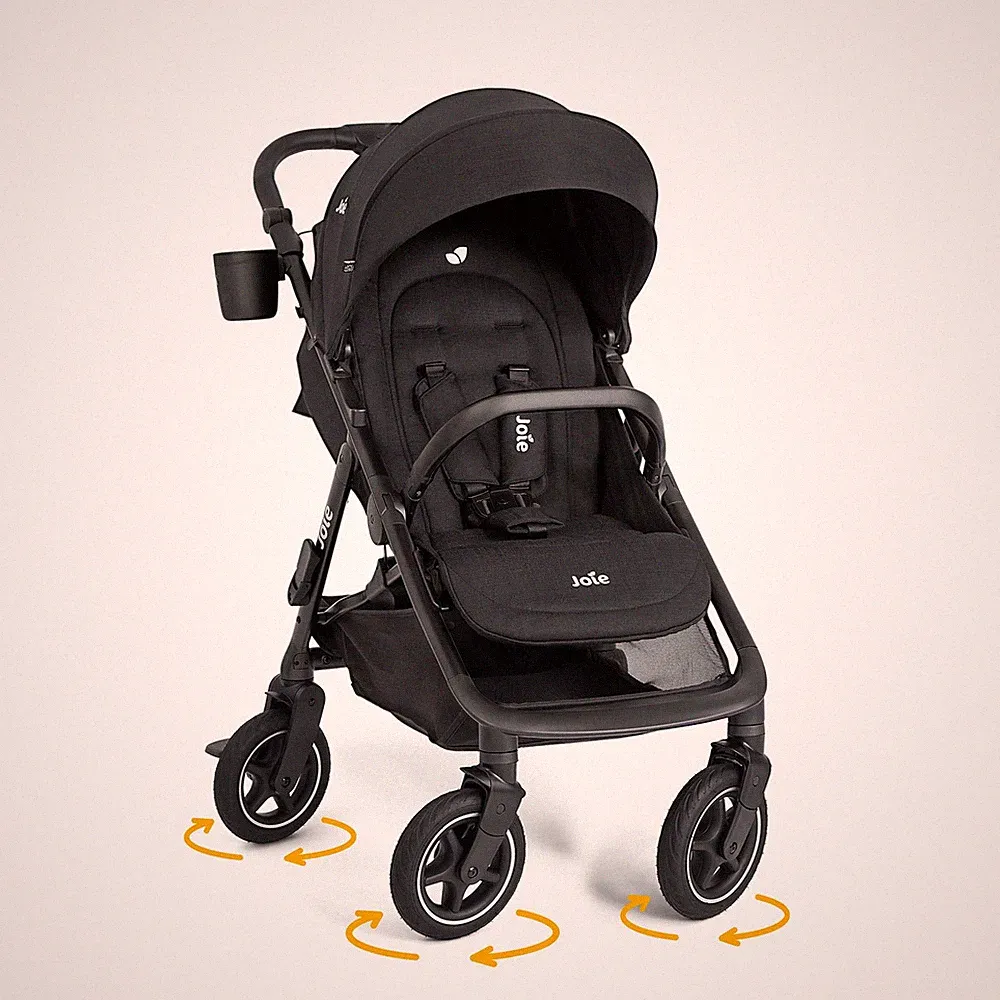 Joie Mydrift City Sportwagen Buggy Kinderwagen 360 Grad Räder Raven TOP