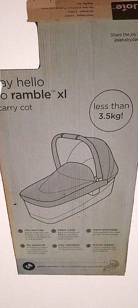 Joie Ramble XL Noir Signature Line Liegewann Kinderwagen Zubehör Baby