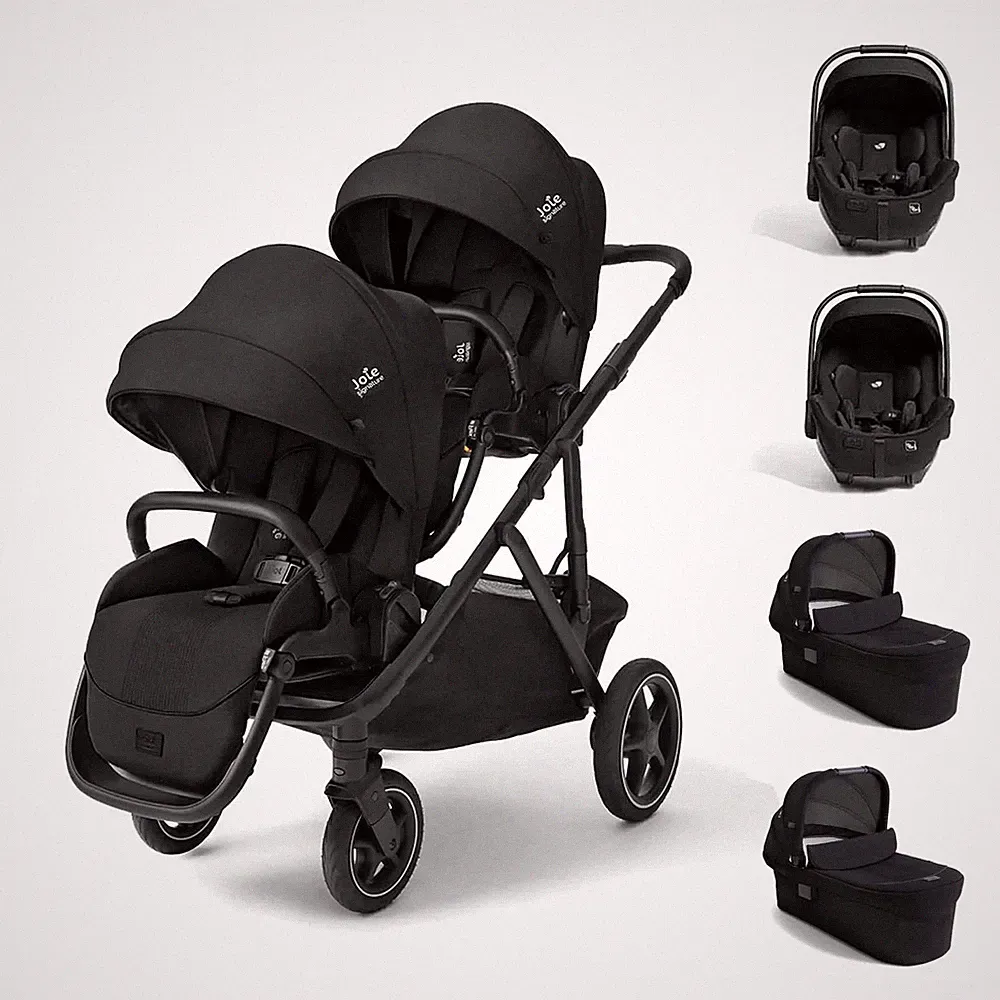 Joie Signature Versiti Twin Reisesystem Kinderwagen Babywanne i-Level Pro Eclipse