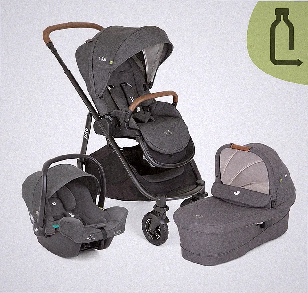 Joie Versatrax 3in1 Kinderwagen Shell Gray Buggy Babywagen Babybuggy Babyschale